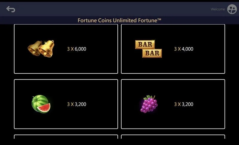Fortune Coins Unlimited Fortune - campo expandido de 3x5 com coleta de moedas